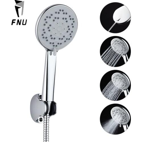 4 Settings Water Saving Pressurized Shower Head Bath Showerhead Set Multifunction Handheld Sprinkler for Bathroom Accessories