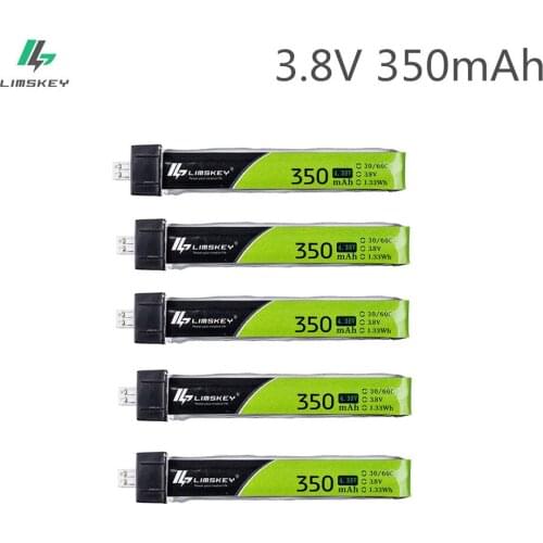 5PCS Limskey 350mAh 3.8V 30C/60C LiHV Lipo battery PH2.0 Plug for UK65 US65 Blade Inductrix 65S URUAV UR65 Drone