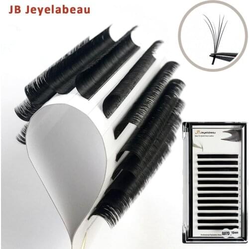 Free Shipping Thick Easy Fanning Volume Eyelashes Extension Mixed Auto Flowering Rapid Blooming Fans Lashes for hooded eyes