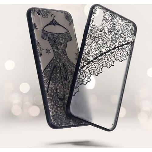 Sexy Wedding Dress Phone Case For Apple iPhone 11 12 Pro Max mini Lace Flower Hard PC+TPU Cases Back Cover For iPhone XR X XS 8