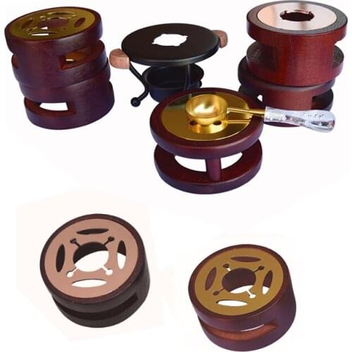 Wood metal furnace sealing wax melting pot spoon for wax stamp