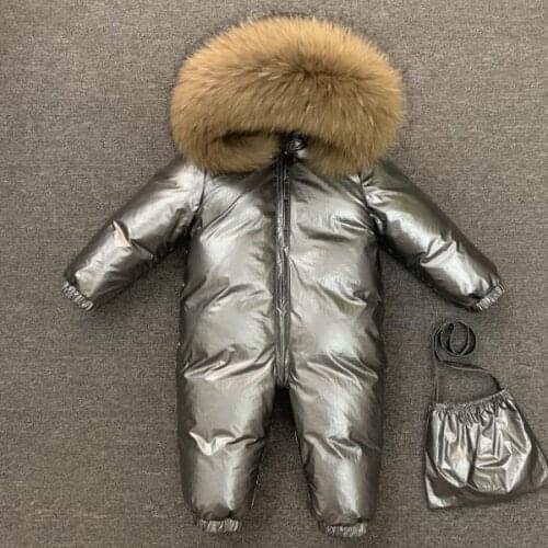Children Down Jacket Outside Clothing Winter Ski Clothes Winter Jacket for Girls Boys Toddler Outerwear Winter Romper Coats