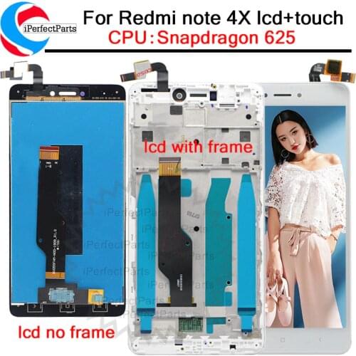 For Xiaomi Redmi Note 4X Note 4 Global Version LCD Display touch screen digitizer with frame For Redmi Note 4X Snapdragon 625