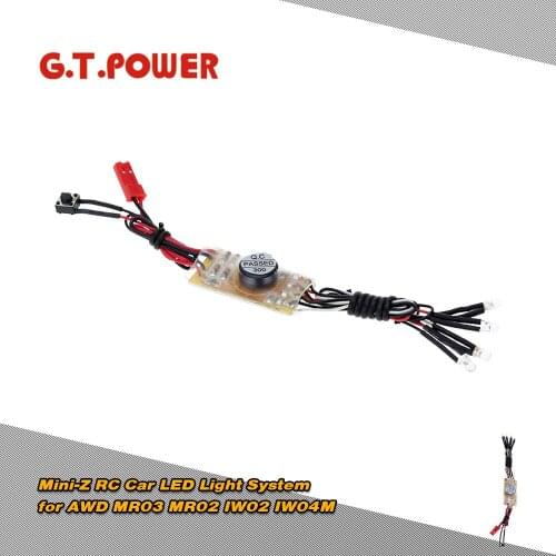G.T.POWER Mini-Z RC Car LED Light System Set for AWD MR03 MR02 IW02 IW04M