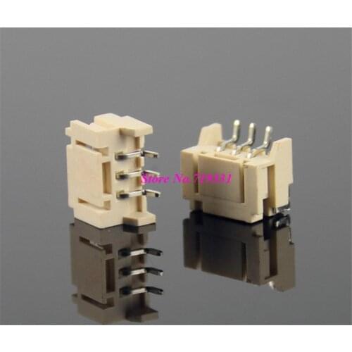100pcs JST 2.0mm Horizontal Male Connector Wafer SMD Socket 2.0mm Plug Pitch Pin Header Heat Resistance 2p 3p 4pin 6p 14p