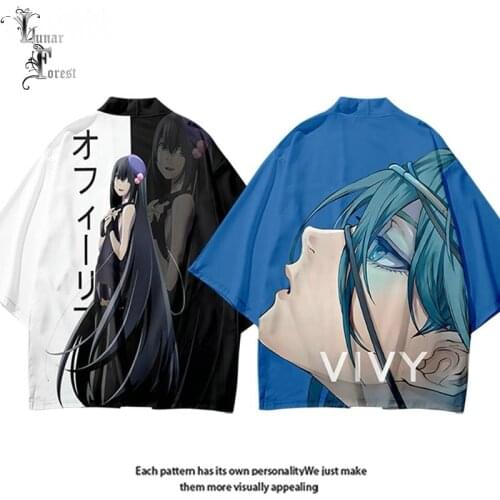 Vivy Fluorite Eyes Song 3D Printing Japanese Kimono Haori Yukata Women/Men Fashion Summer Casual Cool Short Sleeve Streetwear