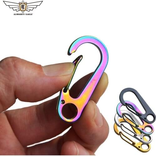 Mini Carabiner All Steel EDC PortableCamping Equipment Survival Gear Camp Mountaineering Hook Outdoor Carabiner