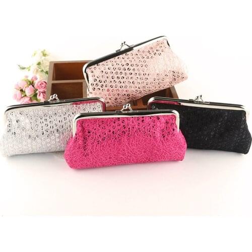 2020 Fashion Buckle Sequins Fabric Women Wallet Elegant Lady Retro Clutch Hasp Canvas Bag Long Coin Purse