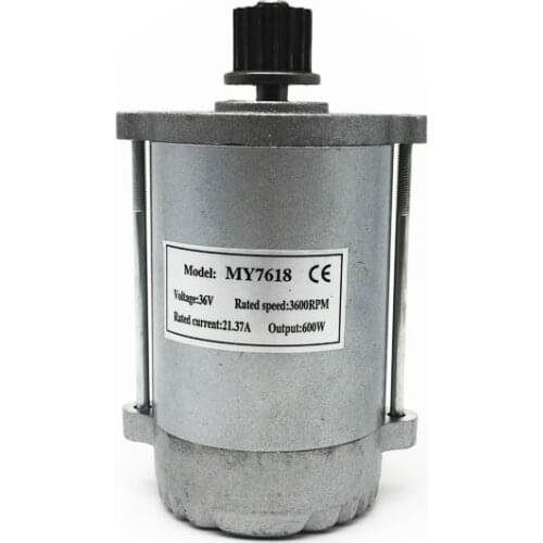 MY7618 600W 36V UNITEMOTOR Pulley Belt Type DIY Electric Bike E Bicycle Brush Commutation Scooter DC motor
