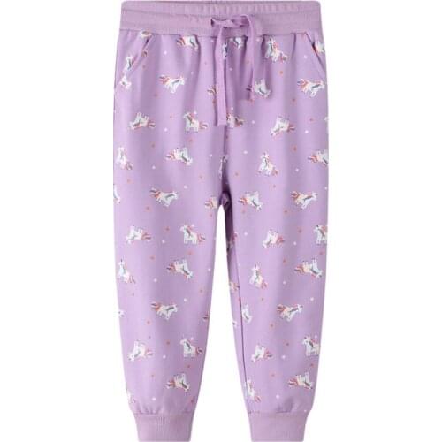 Funnygame New 2021 Cartoon Childrens Long Pants Cotton Cute Boys Girls Sweatpants for Autumn Spring Kids Trousers Pants