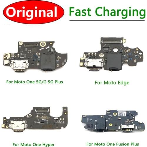Original New USB Charging Port Dock Connector Board Flex Cable With Mic Microphone For Moto One / P30 Play