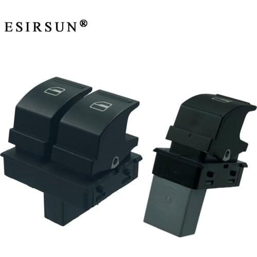 Esirsun 1K3959857A 2K0959857 1F0959855 Window Lifter Switch Fit For VW Golf MK5 Caddy 2K Jetta EOS Passat B6