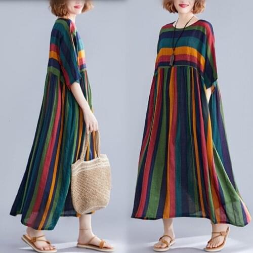 Cotton Longuette 2019 Nation Wind Will Code Suit-dress Easy Literature Fat Mm Dress