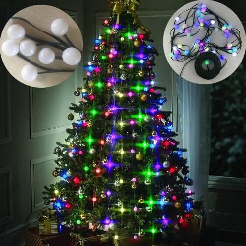 Christmas Tree 64 Lights Decor Hanging Tree LED Multi-Colored Stackable Lights