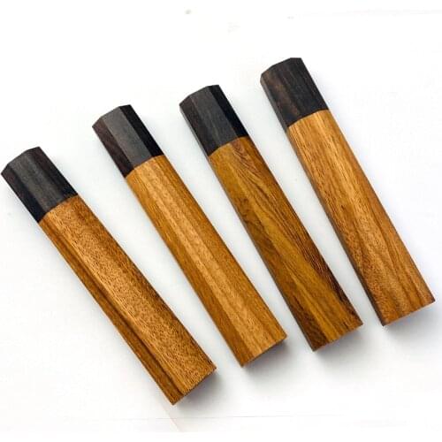Handle Handle Ebony Wooden Handle Octagonal Handle Handicrafts Handmade DIY Semi-finished CNC Damascus Knife Handle Kitche Acces