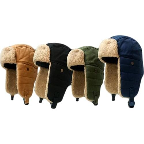 Russia Hat Winter Womens 2020 Fashion Warm soft Casual Black Earflap Cap Hat Womans Chapeau Femme