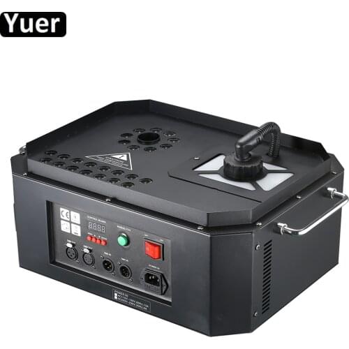 1800W LED Jet Machine 24x3W RGB LEDs Mist Maker Smoke Changing Party DJ KTV Disco Stage Home Decoration Effect Equipment