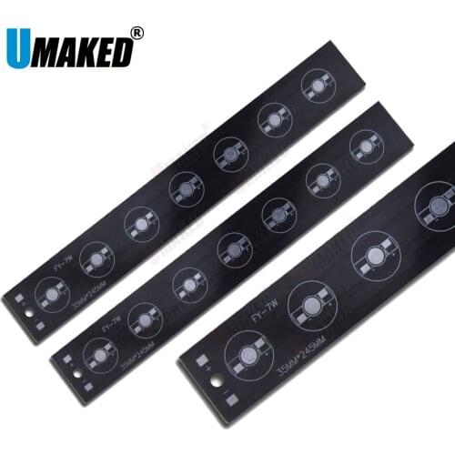 7W 9W 12W 460x33mm LED PCB board, aluminum plate base, heat sink board, led panel board for floodlight, outlight etc