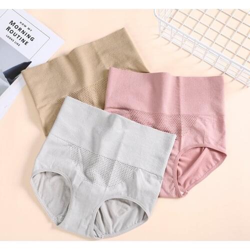 Breathable Women Panties Cotton Underpants Soft Womens Underwear High Waist Female Brief Super Elastic Ladies Panty 2020