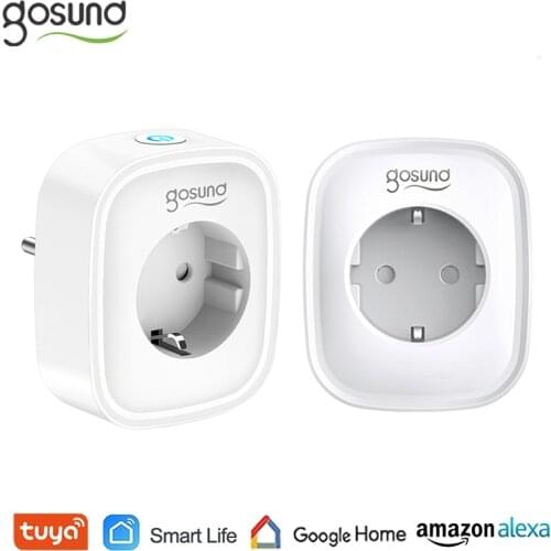 Gosund 16A Smart Socket EU Smart Voice Timer Power Monitor WiFi Plug Smart Home Remote Control Via Tuya/Smart Life/Alexa Google