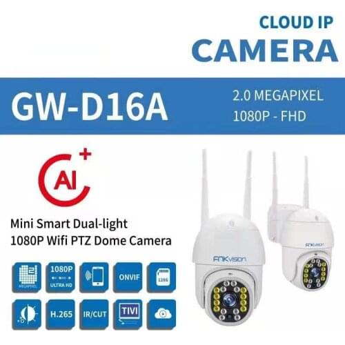 Yoosee 2MP 1080P Dual lIght Source ONVIF OutoorWater-proof Wireless PTZ IP Dome Camera Intercom Home Security Alarm CCTV Monitor