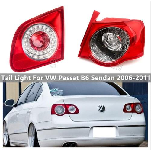 Rear Tail Light For VW Passat B6 Sendan 2006-2011 Tail Brake Lights Car Accessories Rear Stop Turn Signal Fog Lamp
