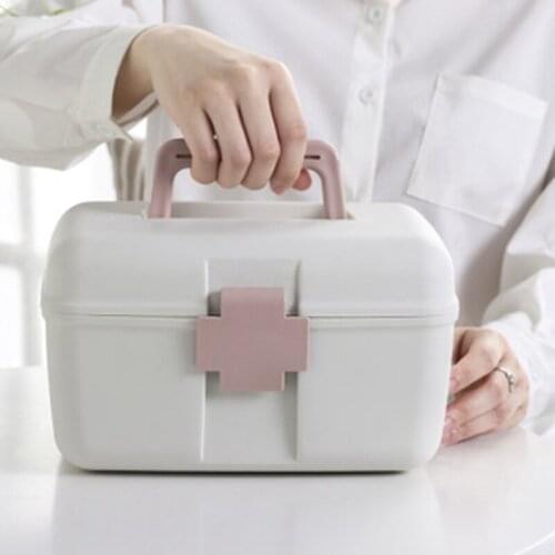 2021 Multifunctional Large Capacity Medical emergency medicine storage box Household Poill box plastic storage containers