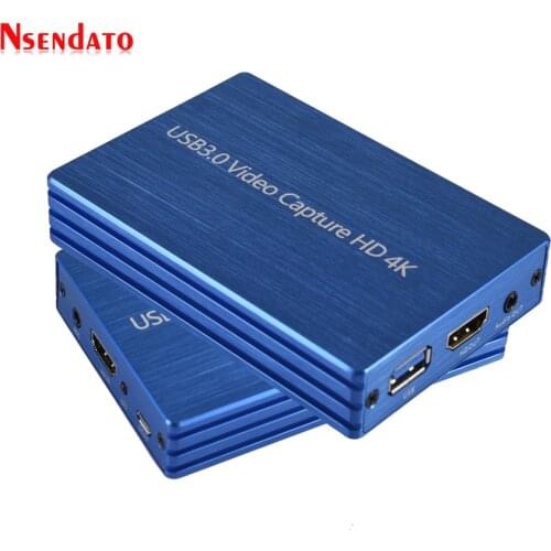 4K HD To USB 3.0 Video Capture Card Dongle 1080P 60fps HD Video Recorder Game Grabber For OBS Capturing Game Capture Card Live