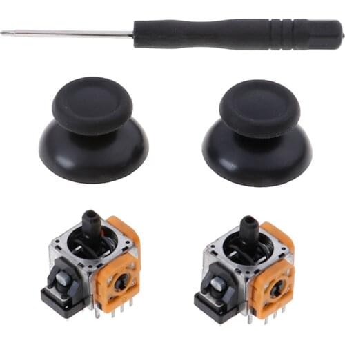 5pcs/Set 3D Analog Joystick Sensor Module Potentiometer & Thumb Stick for Sony PlayStation 4 PS4 Pro Slim Controller Repair Part
