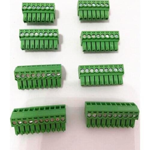 50pcs male pitch 3.5MM 2P 3P 4P ~ 10P Pluggable PCB Terminal Block KF2EDG/KF2EDGK-3.5mm 15EDG/MC1.5-ST