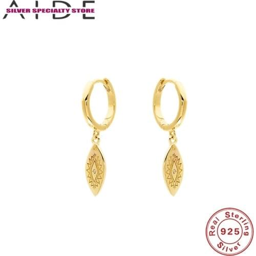 AIDE Earrings For Woman Earrings S925 Silver Earrings For Girls Hoop Earrings Fine Jewelry Zircon Pendientes Brincos Aretes
