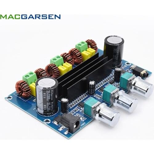 Bluetooth Amplifier Audio TPA3116 Amplificador De Potencia TPA3116D2 Stereo Subwoofer Amplificateur Volume Control 2.1 Board