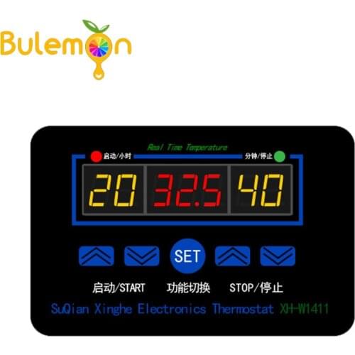W1411 12V/220V 10A LED Digital Temperature Controller Thermostat Control Switch Sensor For Greenhouses Aquatic Animal Husbandry
