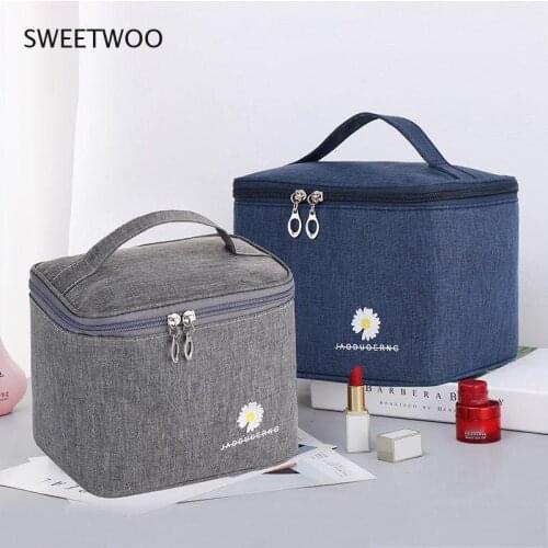 Travel Waterproof Portable Women Makeup Bag High Capacity Toiletries Organizer Storage Cosmetic Cases Zipper Wash Beauty Pouch
