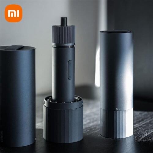 Mi Original Mijia HOTO Straight Handle Electric Screwdriver 3 Speed Torque Rechargeable with Stroage Box LED Light 12 Long Bits