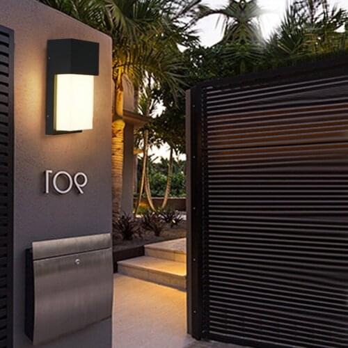 IP65 12W LED Wall Lamp Dimmable Wall Lighting 110V 220V led light Bulbs for Home Shop Store Garden Yard Corridor Aisle Lamps