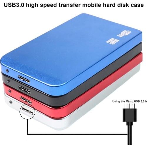 2.5inch USB3.0 5Gbps 4TB Aluminum High Speed External Mobile Hard Disk Box Hard Driver Box HHD SSD Enclosure Laptop Accessory