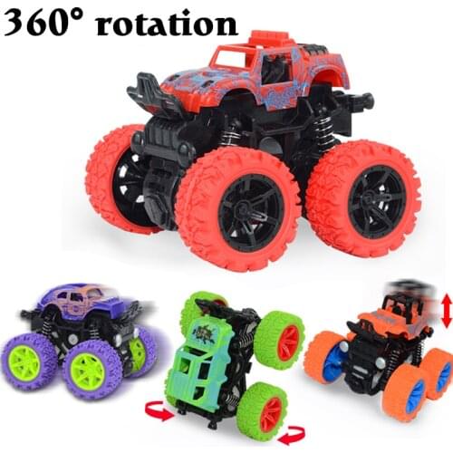 Mini Inertial Off-Road Vehicle Pullback Children Toy Car Plastic Friction Stunt Car Juguetes Carro kids toys for boys