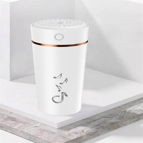 Mini Humidifier Home Office Car Mist Purifier 200ml LED Multi-Color - Blue, 58x69x146mm