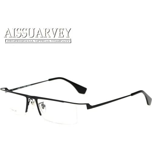 Mens women half rim optical prescription pure titanium eyeglasses eye glasses frame eye wear frame for men and women DS0027