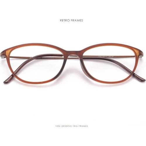 2020 Quality Cat Eyes Women Tungsten Carbon Steel Glasses Frame Men Ultra Thin Myopia Retro Literature Eyeglasses Optis Frame