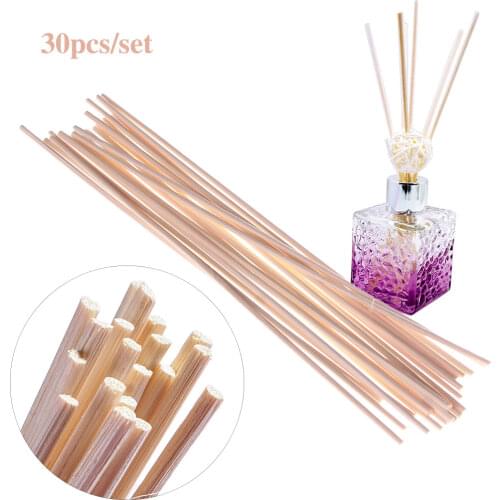 30Pcs Natural Rattan Reed Sticks Fragrance Reed Diffuser Aroma Oil Diffuser Rattan Sticks For Home Bathroom Wedding Decor
