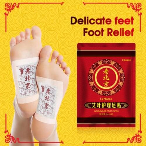 50pcs Wormwood Detox Foot Patch Health Foot Patches Repair Slimming Body Foot Patch Improve Sleep Quality Weight Loss Care