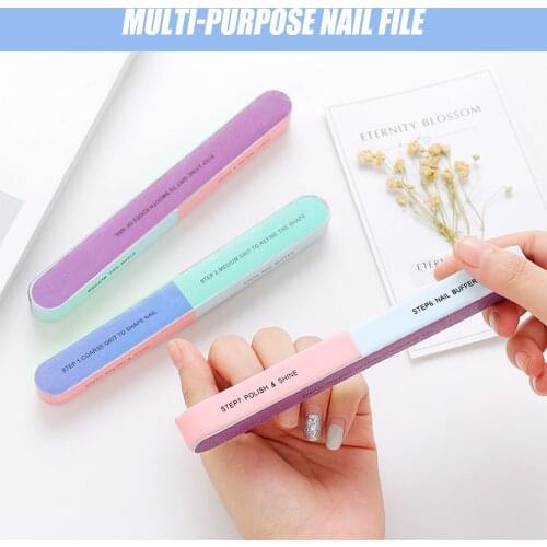 4/6 Ways Buffer Buffing Sanding Files Acrylic Pedicure Manicure Polish Nail Buffer Buffing Block Nail File Tools