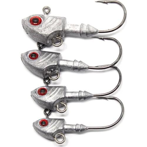Fishing Jig Hook 3.5/5/7/10/14/20g Fish Jig Head Fishing Hook Set Offset Sinker Soft Worm Hook For Bass Carp Fishing Accessories
