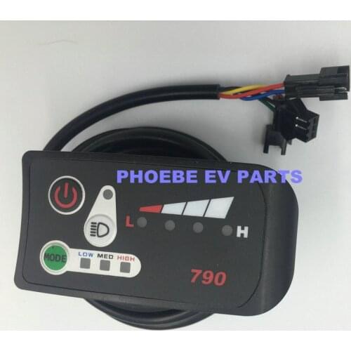 Gears battery indicator 24v36v48v led display 790 manual control panel for electric scooter electric BICYCLE MTB conversion part