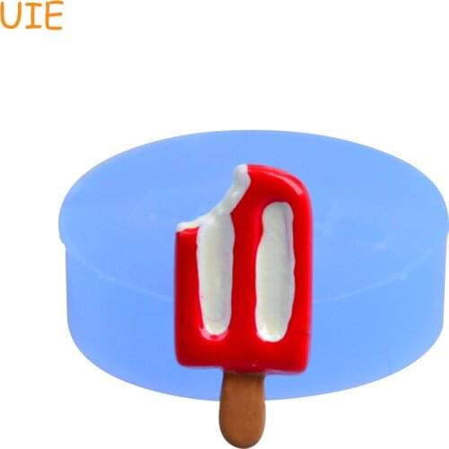 XYL128U Ice Cream Bar Silicone Push Mold 22mm - Air Dry Polymer Clay Jewelry Marshmallow Moulds, Wedding Cake Mold