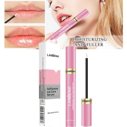 LANBENA Lip Plumper Serum Repairing Moisturizing Plumper Reduce Fine Lines Resist Aging Beauty Increase Lip Elasticity Care