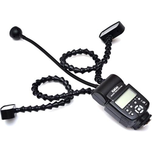 K808 Universal Flash K-808 Camera Flash Macro lighting With Dual Light Flexible Macro LED Speedlight for DSLR Canon Sony Nikon