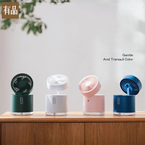 Youpin USB Air Conditioner Air Cooler Fan Desktop Air Cooling Fan Humidifier Purifier Aromatherapy Spray Moisturizing Fan Gift
